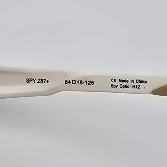 Spy Optic Quanta Matte White Sunglasses Frame 64-18-125 - Picture 9 of 13